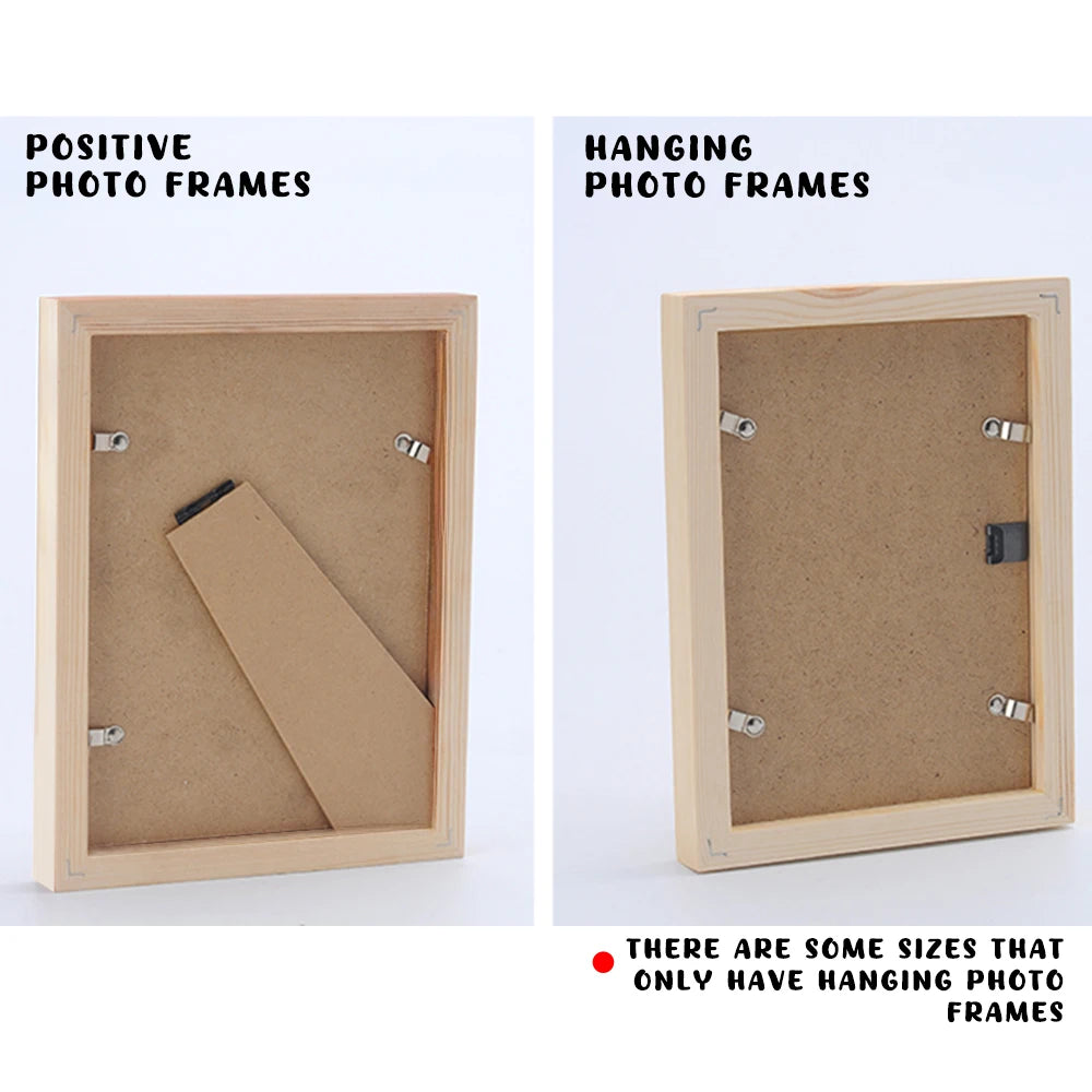 1pc custom photo frame, Multiple size options Can be wall-mounted picture frames, Personalized commemorative gift home decorations