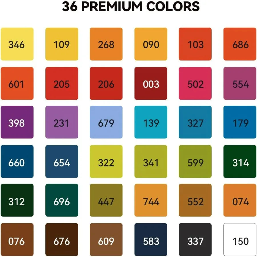 MeiLiang Watercolor 36 Colors Paint Set