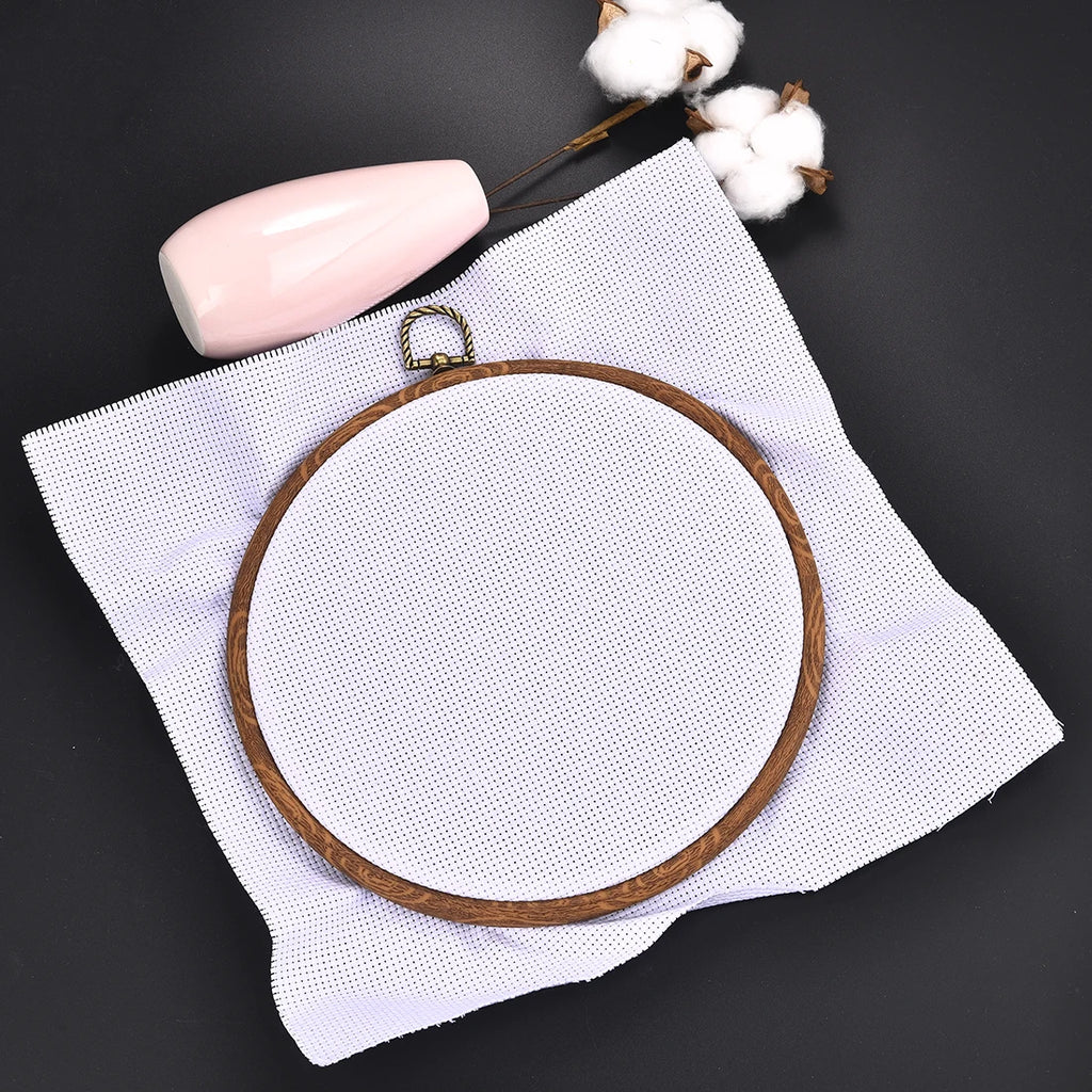 Round Wooden  Embroidery Hoop Rings For DIY Cross Stitch