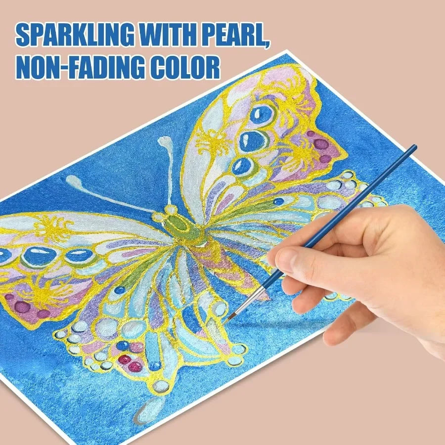 Mini Forestry Shifting Watercolor Painting Set with 60 Colors