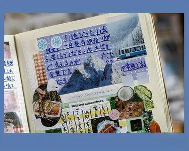 80pcs Vintage Die-Cut Sticker BookJunk Journals & DIY Crafting