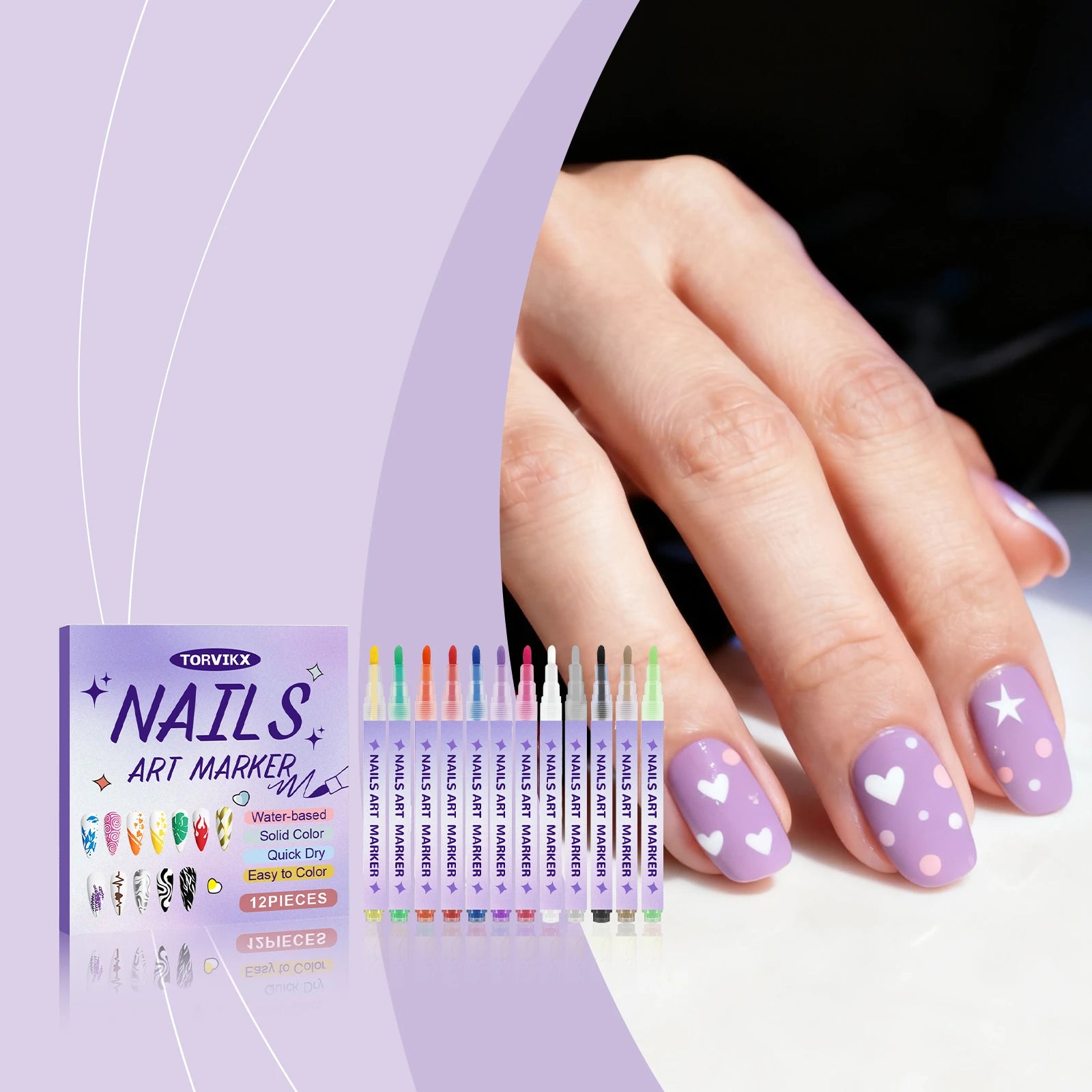 Nail Acrylic Graffiti Pen Drying Acrylic Paint Markers