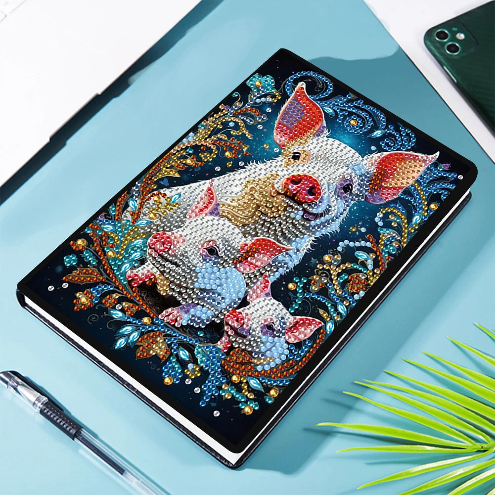 New 50-Page A5 Size 5D DIY Diamond Art Painting Notebook Kit
