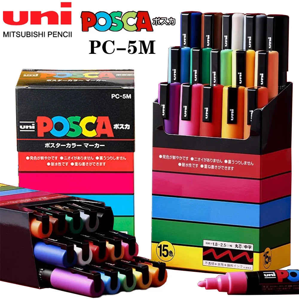 15Colors Marker Pen Set, Acrylic POP Poster, Pen/Graffiti