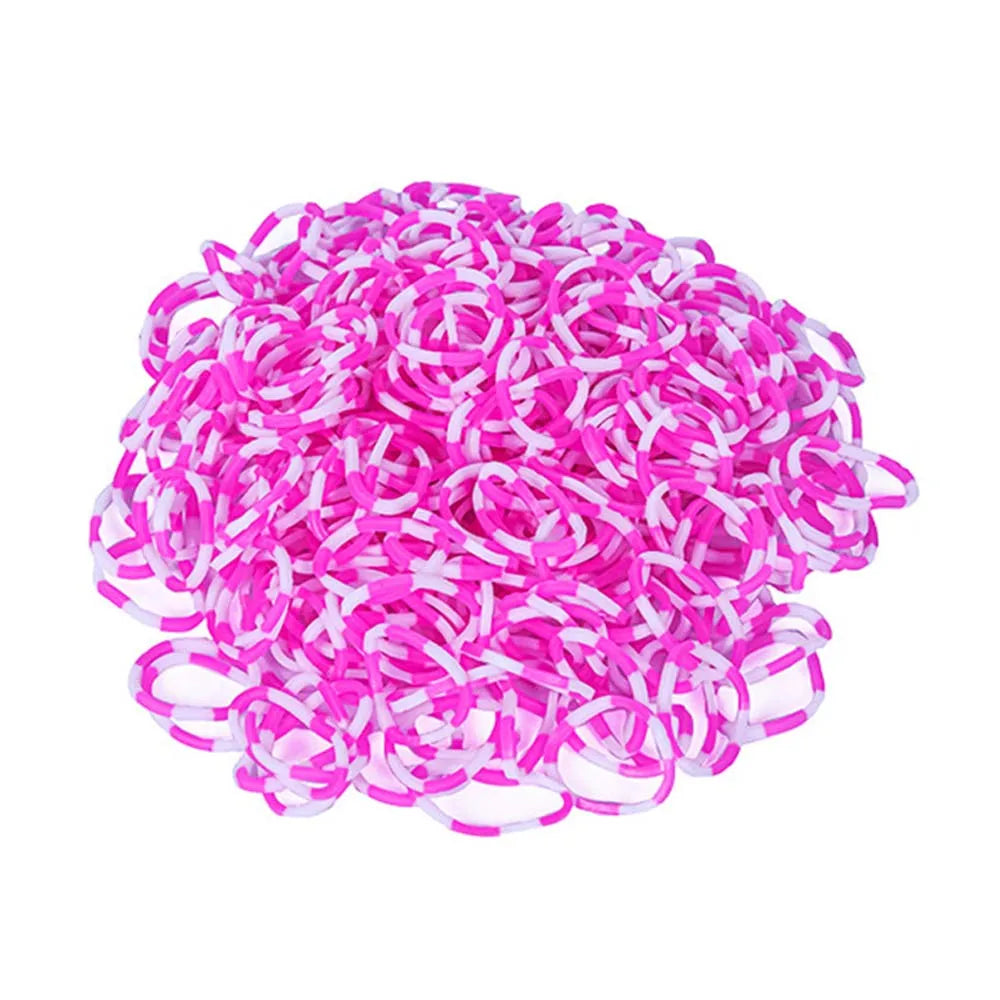 600pcs Loom Rubber Bands Kit Bracelet Making Kit for Kids Elastic Weaving