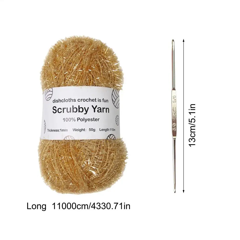 Yarn For Scrubbies Polyester Assorted Colors Crocheting Yarn
