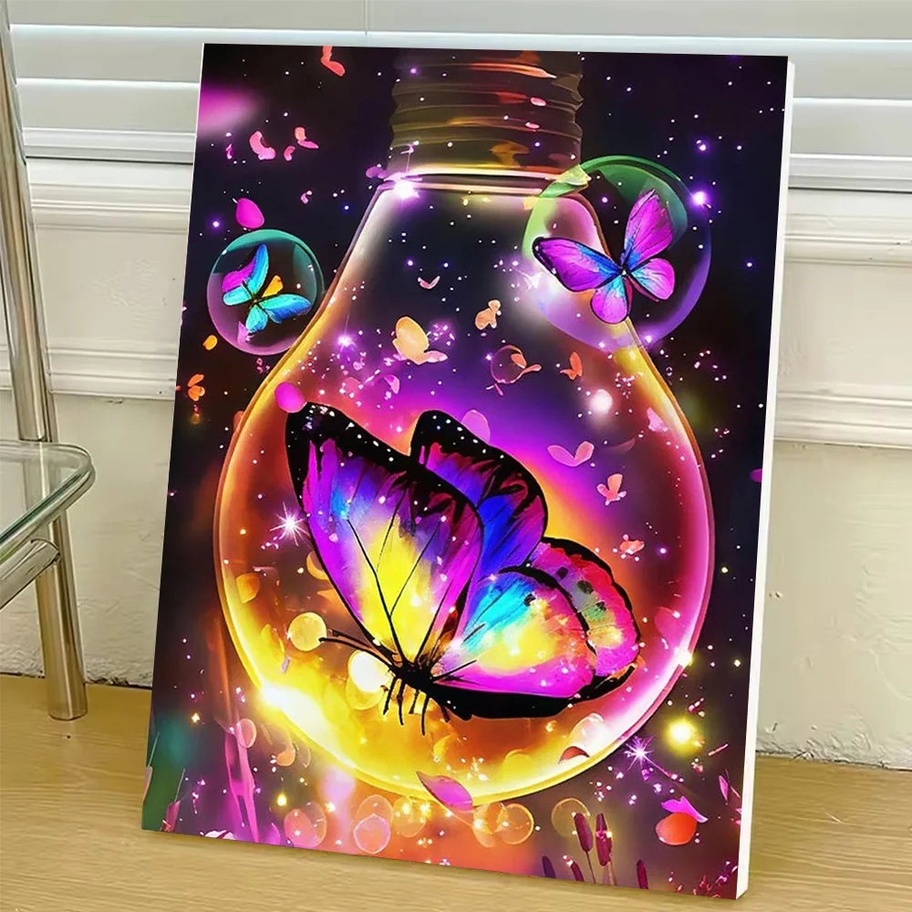 Paint By Numbers For Adult Fantasy Butterfly Landscape