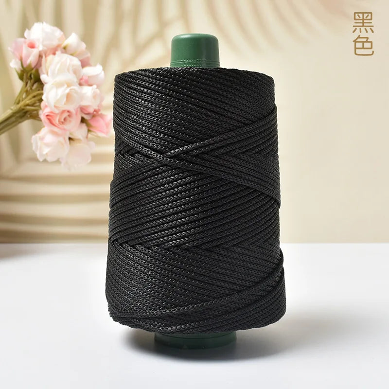 DIY Hand-Woven  Craft Rope Hollow Wool Crocheting Cushion