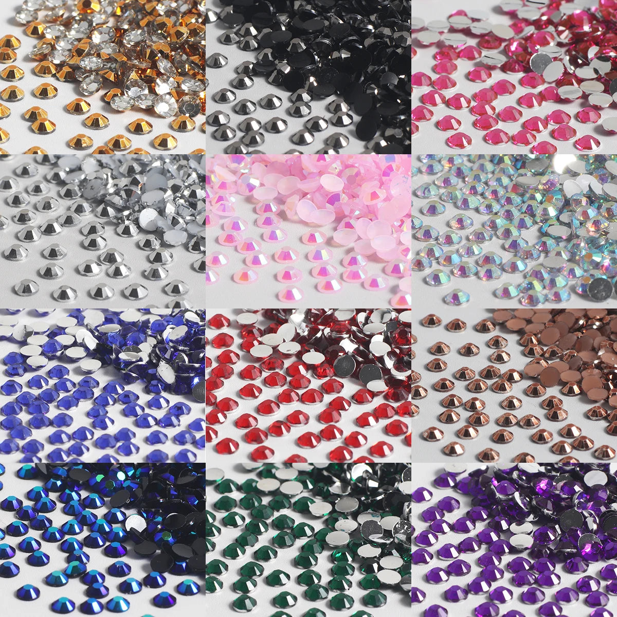 3D multi-color resin nail diamond kit