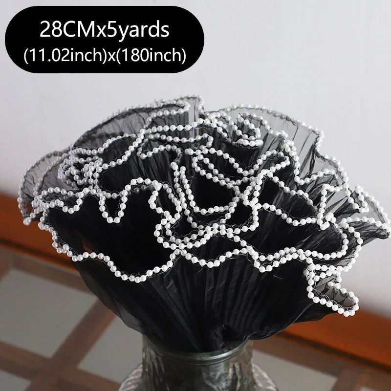 5Yards Bouquet Wrapping , Florist Packaging Lace Mesh