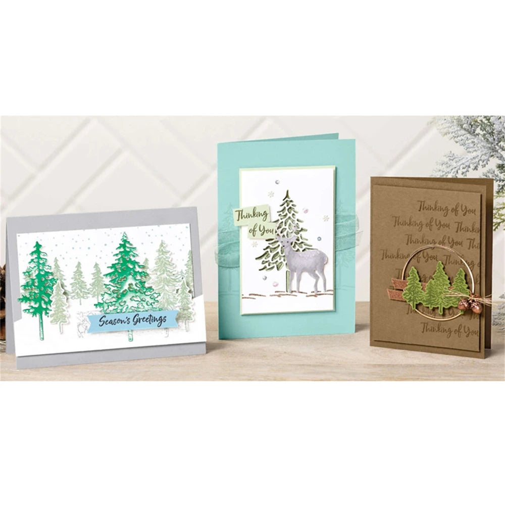 In The Pines Christmas Tree Clear Stamps and Cutting Dies