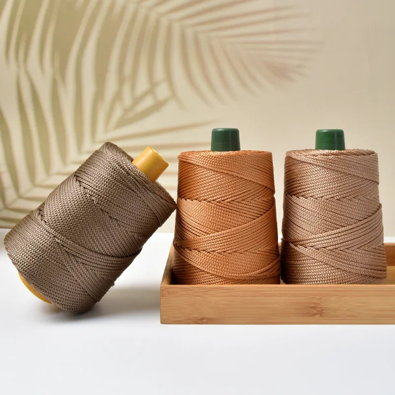 DIY Hand-Woven  Craft Rope Hollow Wool Crocheting Cushion