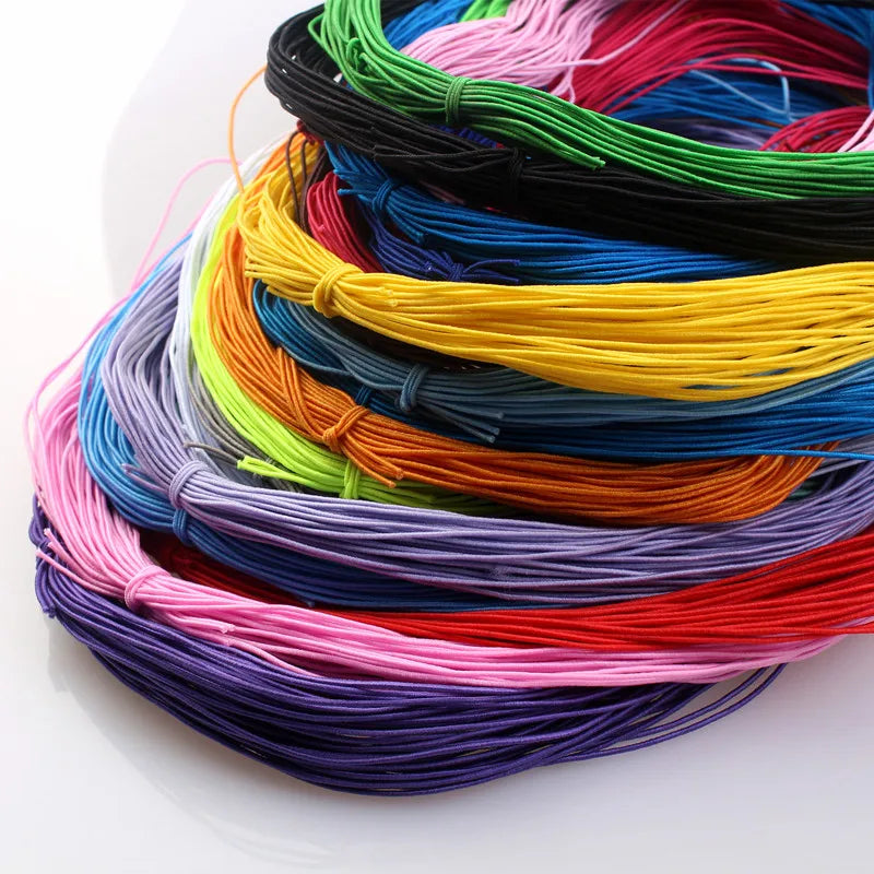 Braided Elastic Cord Beading Threads Stretch String  Crafting Cords