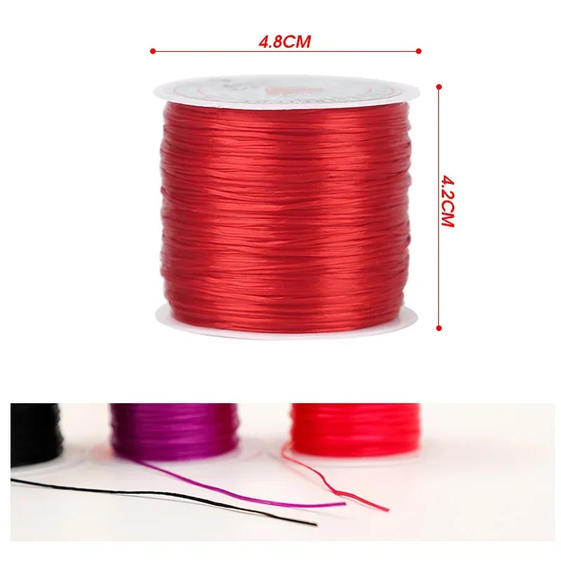 10M/Roll Strong Elastic Crystal Beading Cord for Bracelets Stretch Thread