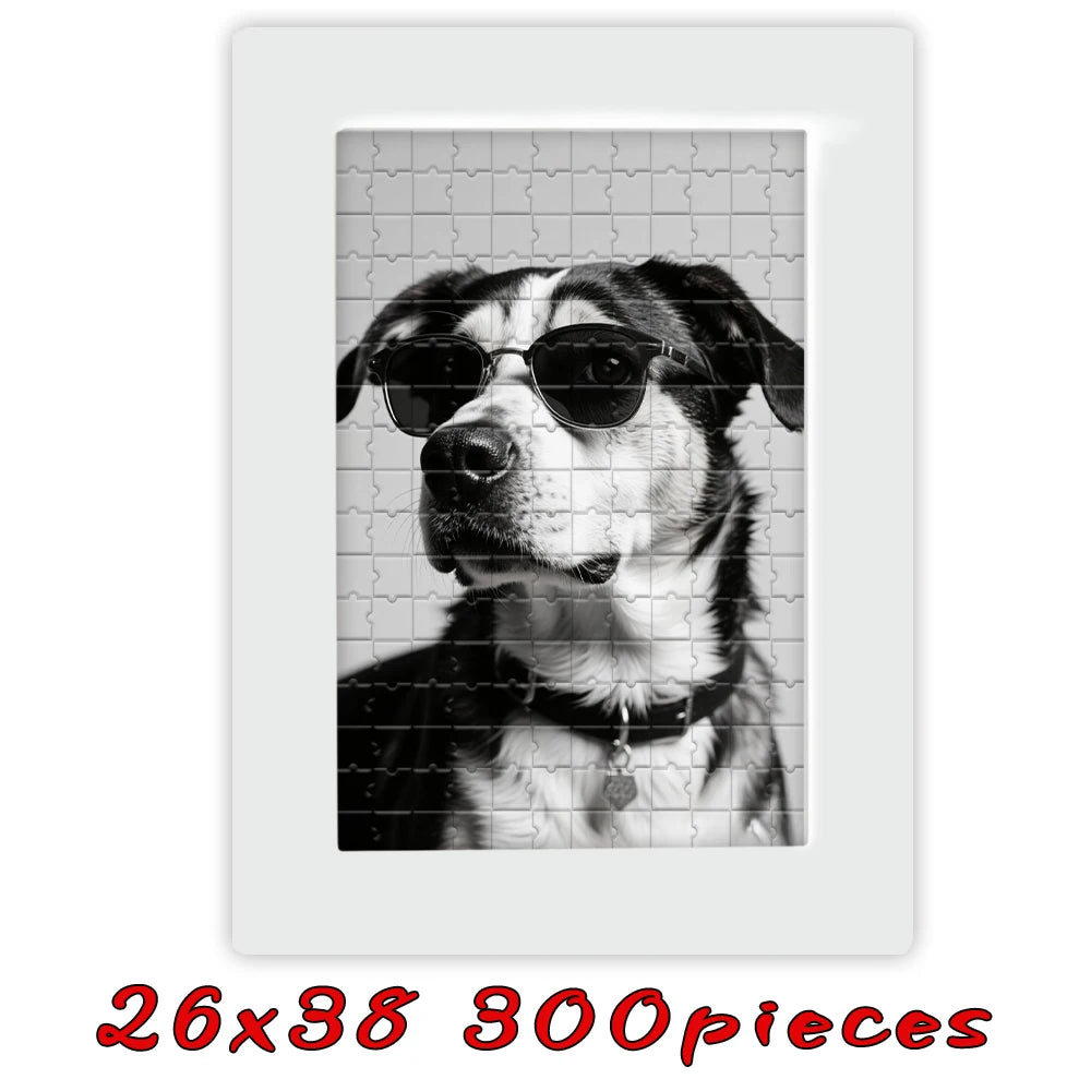 【Custom Framed Wooden Puzzles, Custom Graduation Photo Puzzles as Gifts, Personalized, Multiple Color Sizes Wooden Frames, Gifts