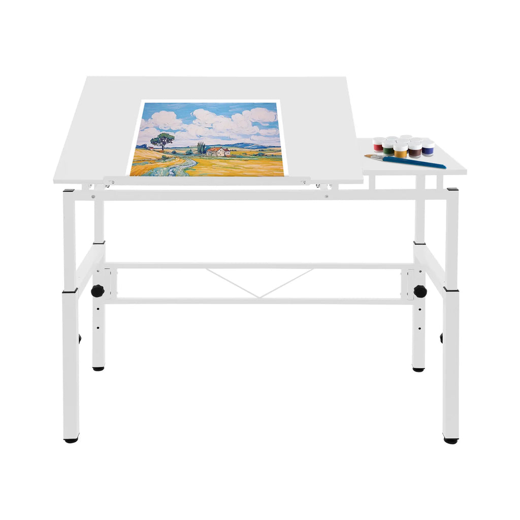 120x60cm Adjustable Drawing Table, Tilt & Height Adjustable Drafting Desk