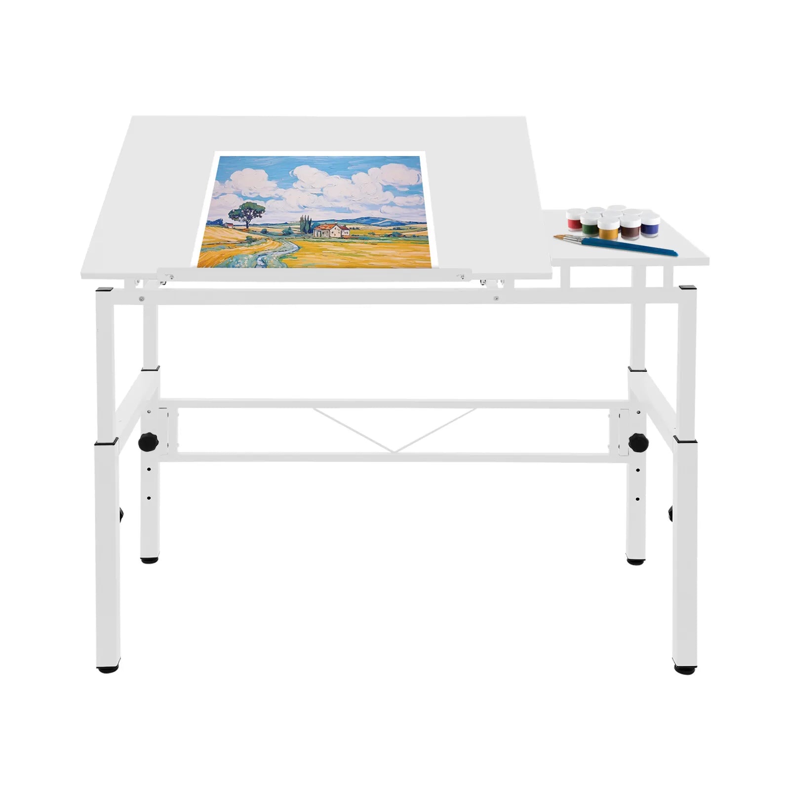 120x60cm Adjustable Drawing Table, Tilt & Height Adjustable Drafting Desk