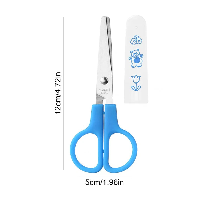1pc cartoon safety scissors for kids diy craft cutouts