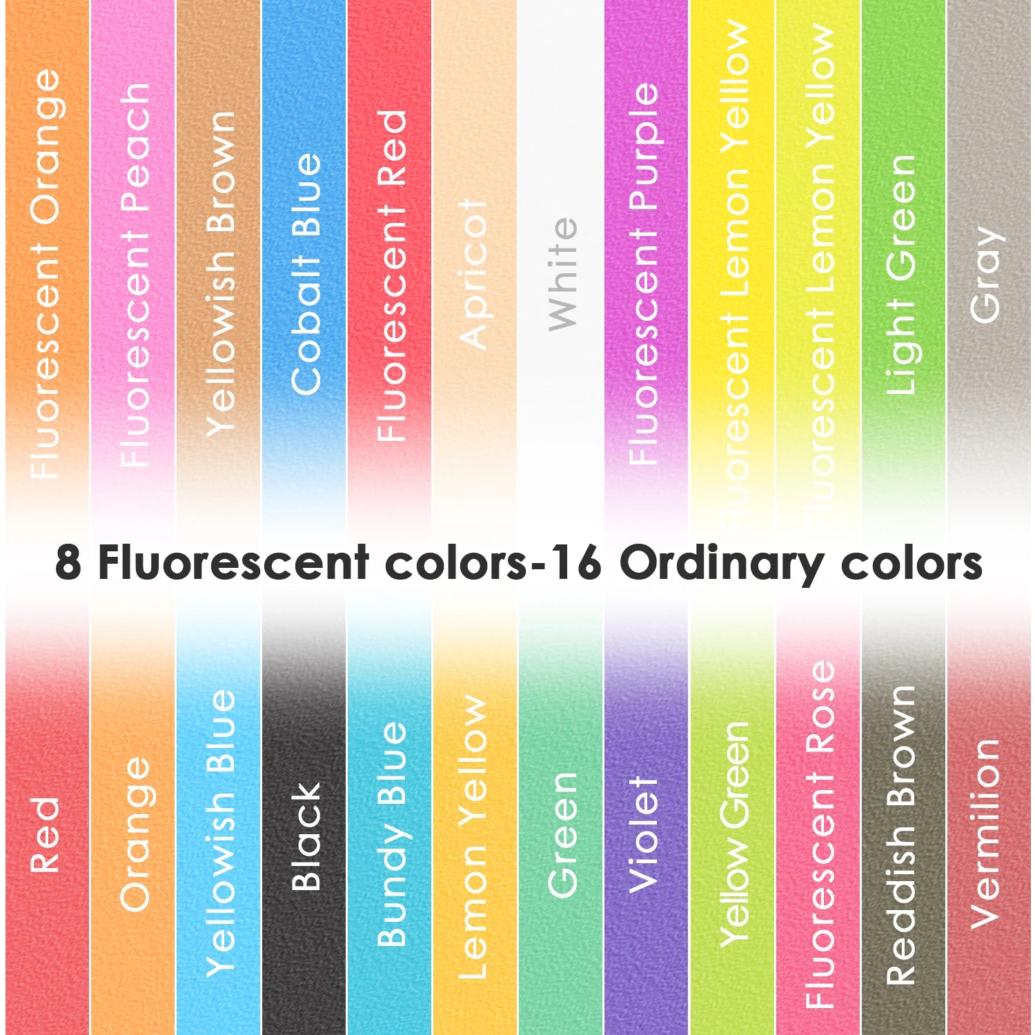 Opaque 24 Color Acrylic Airbrush Paint Set