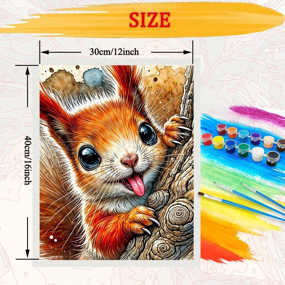 Diamond Painting  Animal HandPainted On Canvas