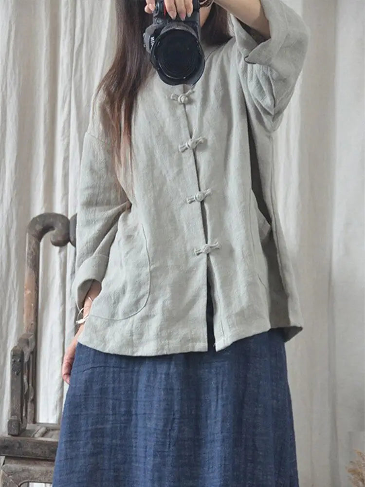 Soft Thin Linen Cotton Fabric Solid Color Organic Material Pure Natural Flax For Sewing