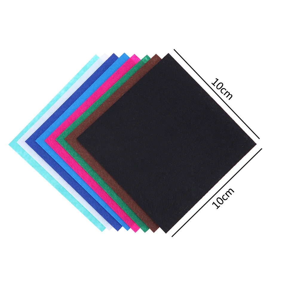 40pcs Felt Fabric DIY Crafts 10x10cm Felt Sheets Patchwork