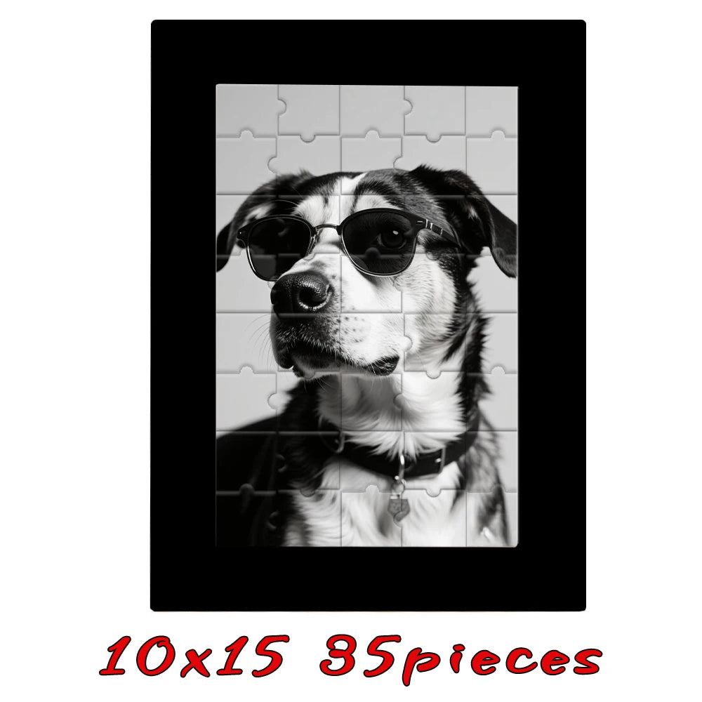 【Custom Framed Wooden Puzzles, Custom Graduation Photo Puzzles as Gifts, Personalized, Multiple Color Sizes Wooden Frames, Gifts