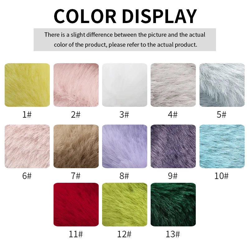 Rabbit Fur Fabric Soft Short Plush.