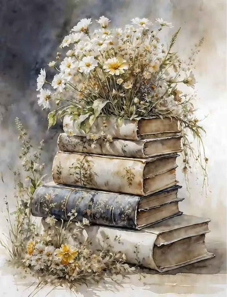 5D Diamond Painting Blossom Magnolia Blueberry Branch Flower Lemon Olive Art.