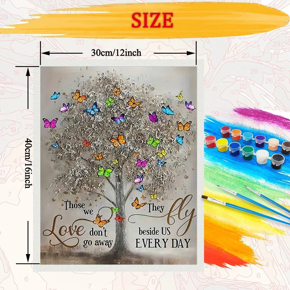 Tree Diy Art Paint By Numbers