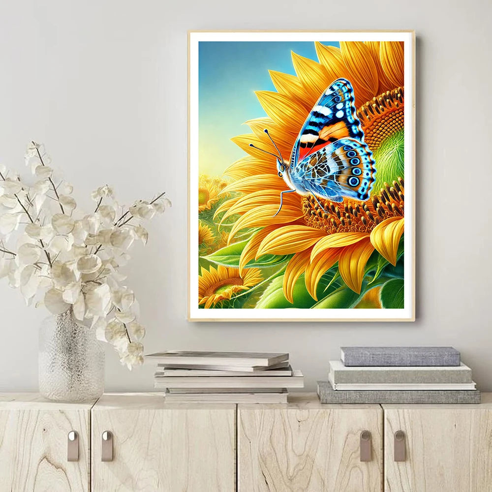 5D Diamond Painting Kit DIY Crafts Cross Stitch Sunflowers  Embroidery