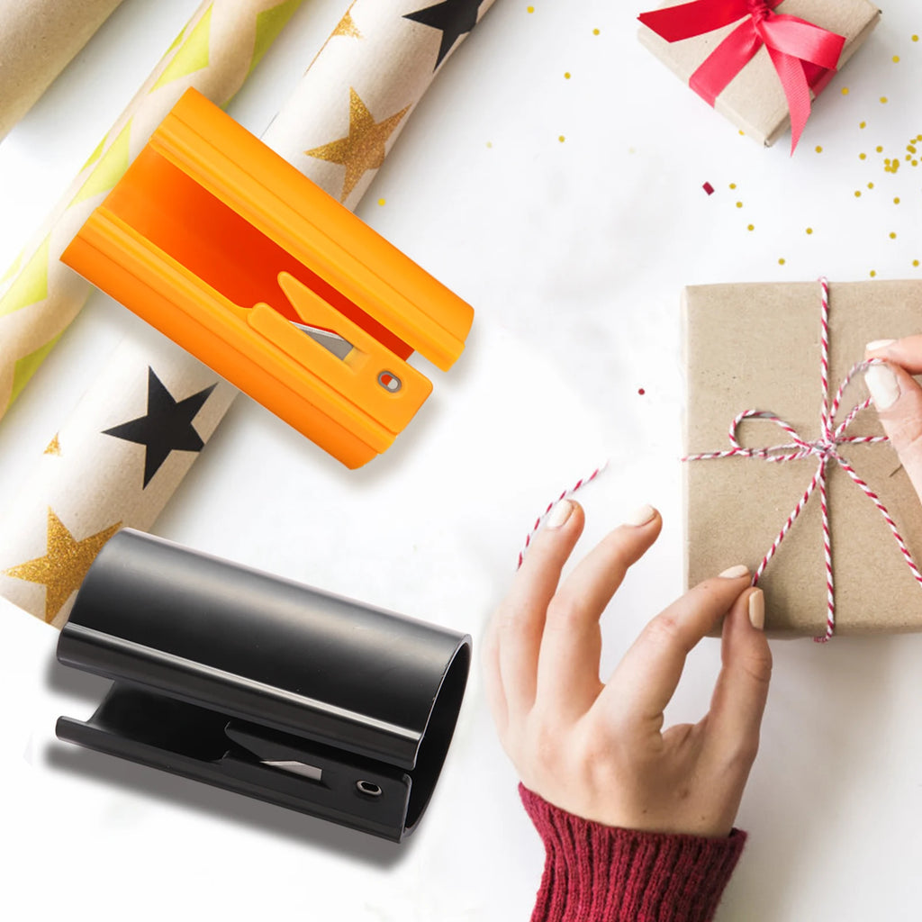 HORN Orange/Black Sliding Wrapping Paper Cutter