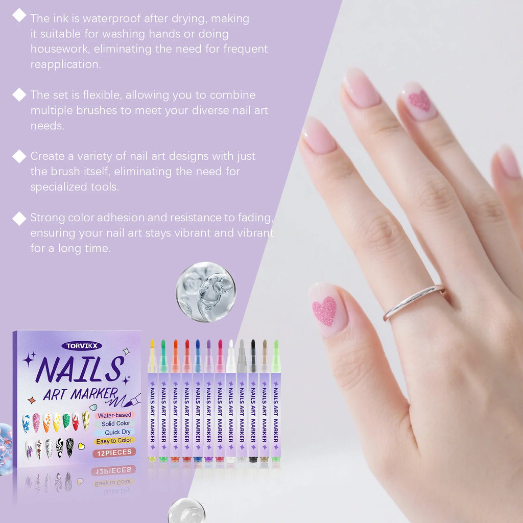 Nail Acrylic Graffiti Pen Drying Acrylic Paint Markers