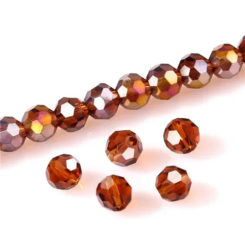 Round Spacer Glass Beads For Jewelry Making DIY Accessories