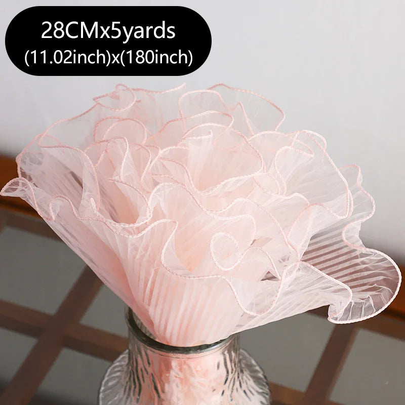 5Yards Bouquet Wrapping , Florist Packaging Lace Mesh