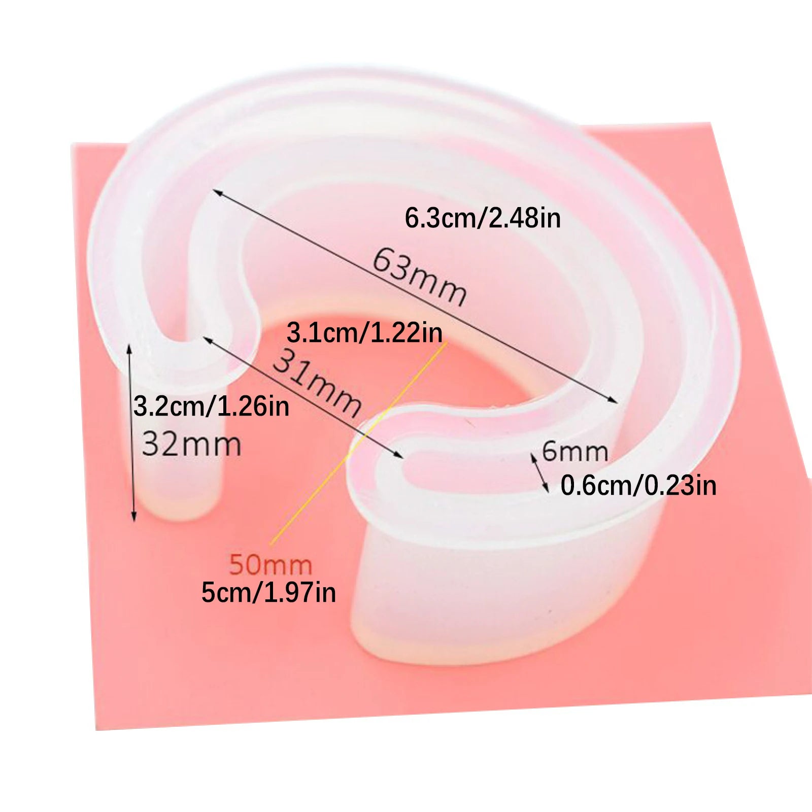 1Pc Resin Bracelet Molds Molds Silicone Bangle