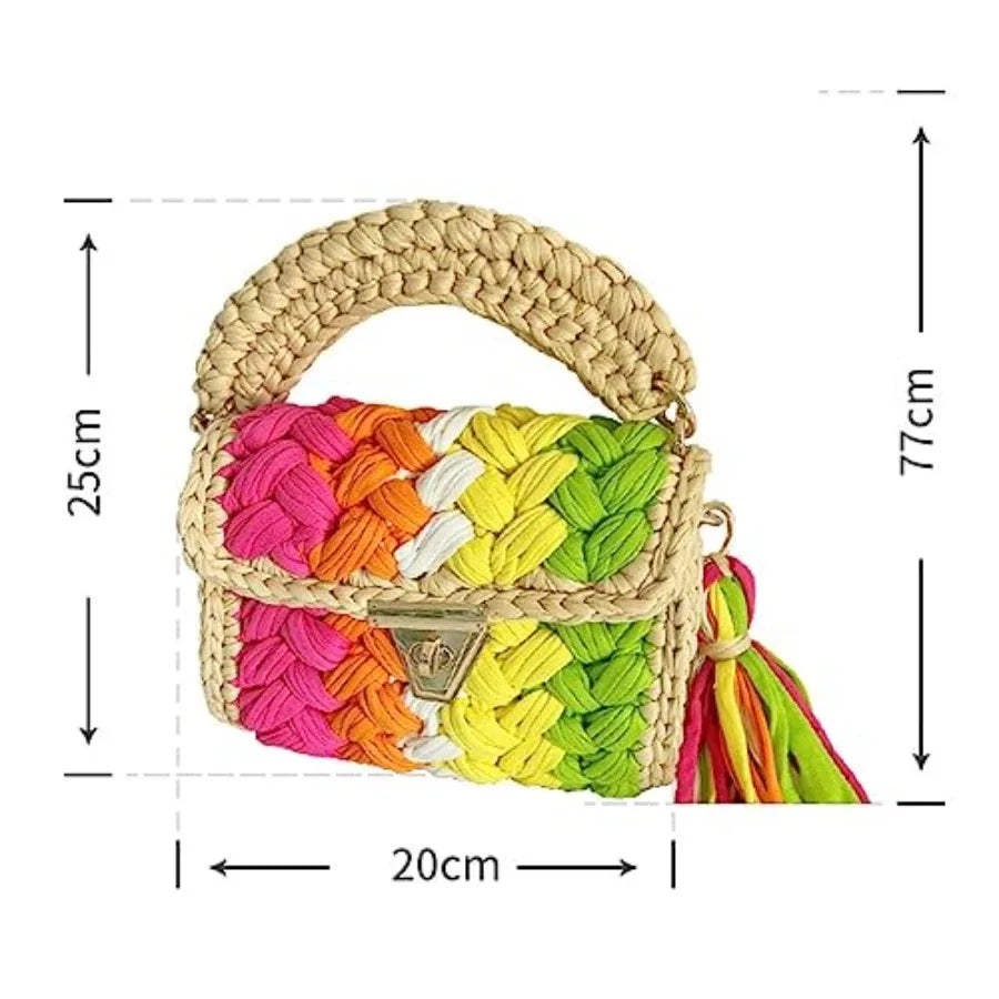 Chunky Yarn Knit Crochet Tote Purse Crossbody Bags for Women ,Clutch Flap ,Shoulder Bag.