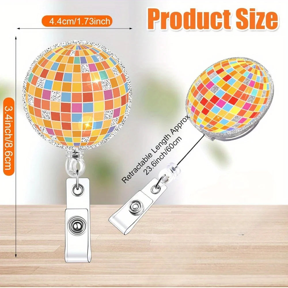Cute nurse badge reels with daisy, smile, and rainbow designs. Perfect for nurses, students, and teachers.