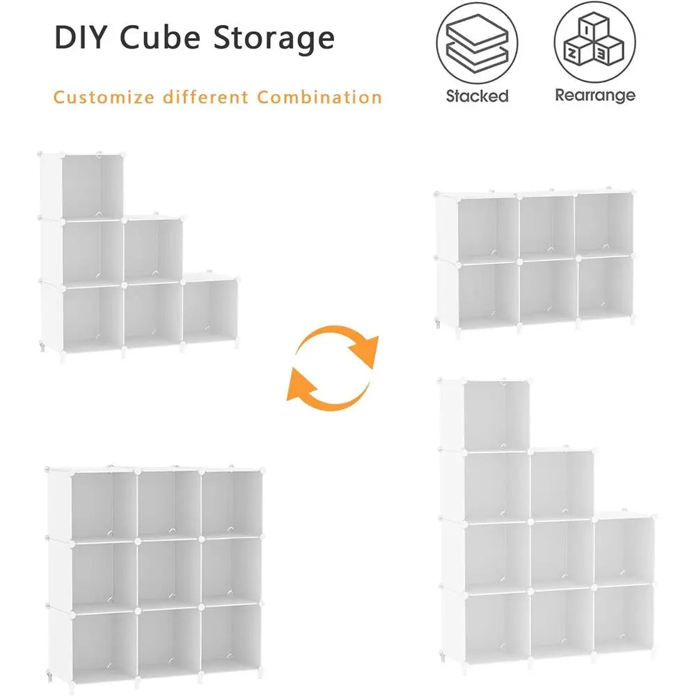 Cube Storage Organizer, Shelves, perfect for crafting accessories such as yarn and needles.