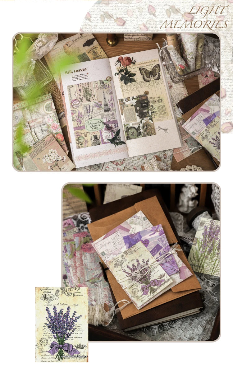 100Pcs/Pack Past Stories Vintage Series Scrapbooking Material