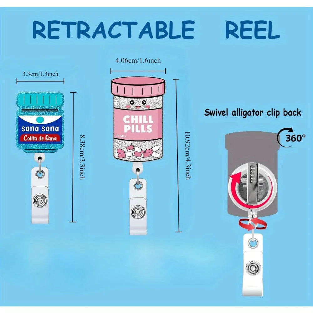 Fun cartoon pill ID clips for nurses & medical students.