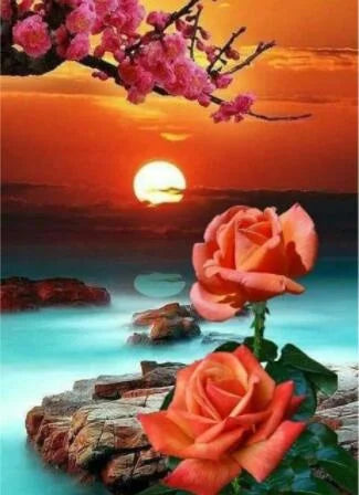 5D 120 Colors AB Fairy Dust Diamond Painting Flowers Mosaic Kits Full Square Round Embroidery DIY Gift Home Decoration