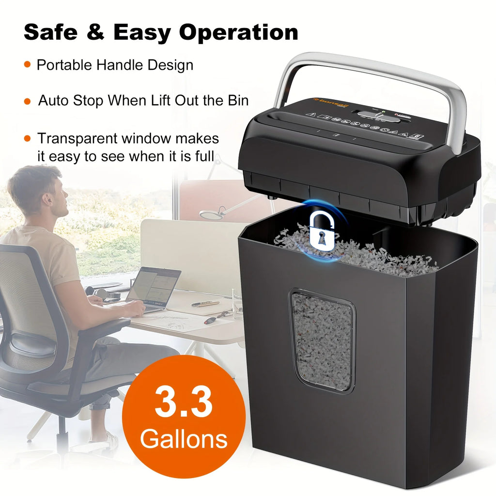 Wastebasket for Home Office Shreds Credit Cards,Paper