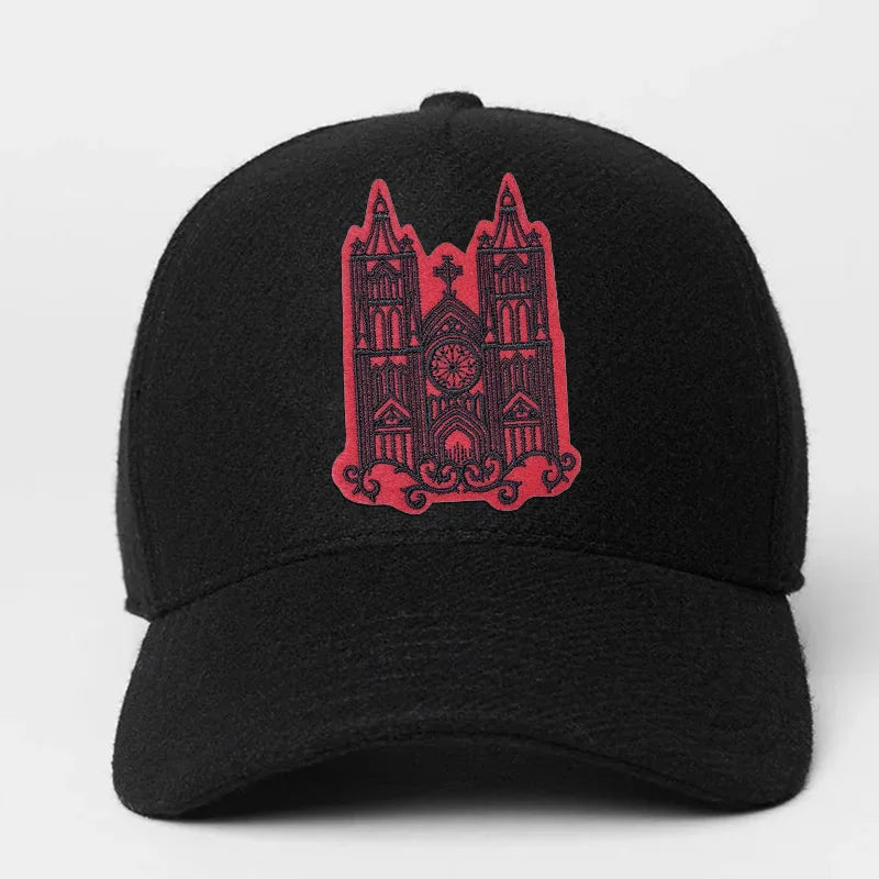 Pack of Gothic Cathedral Red and Black Embroidered Patches.