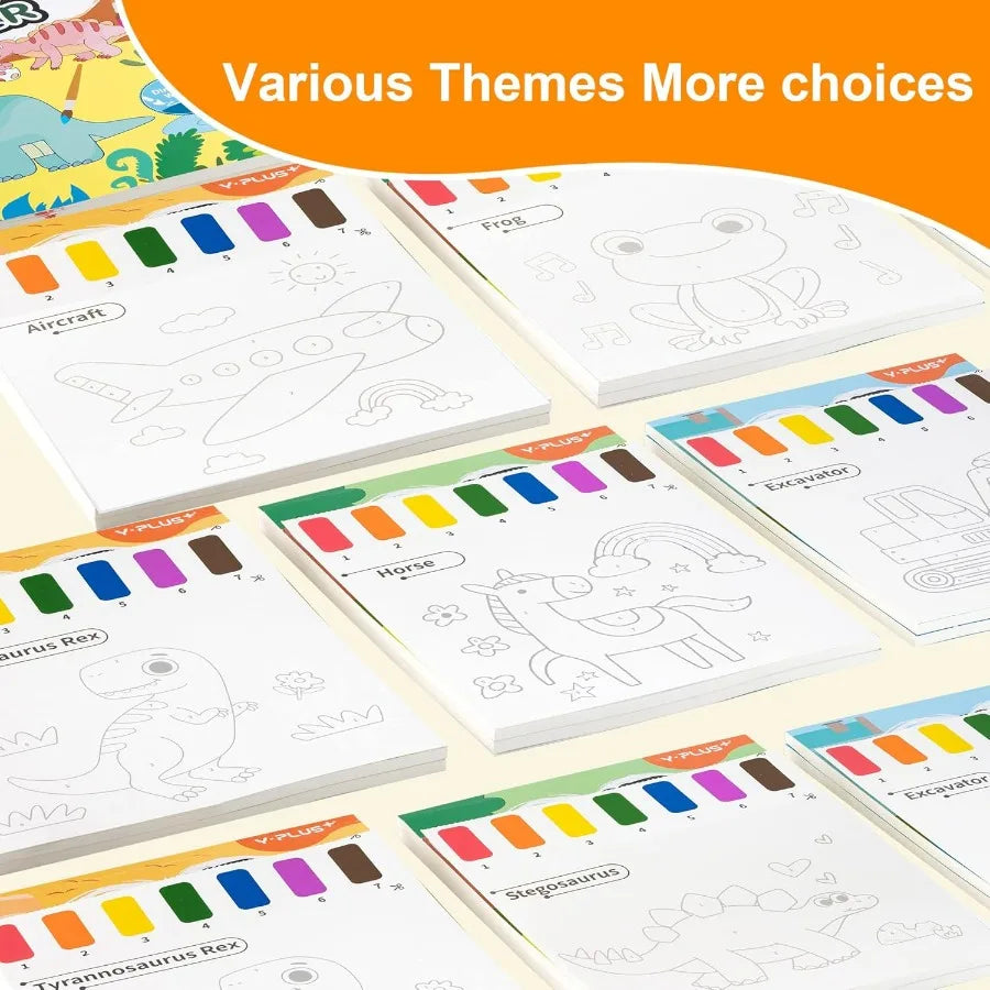 Interactive Watercolor Painting Books for Toddlers Fun Toys