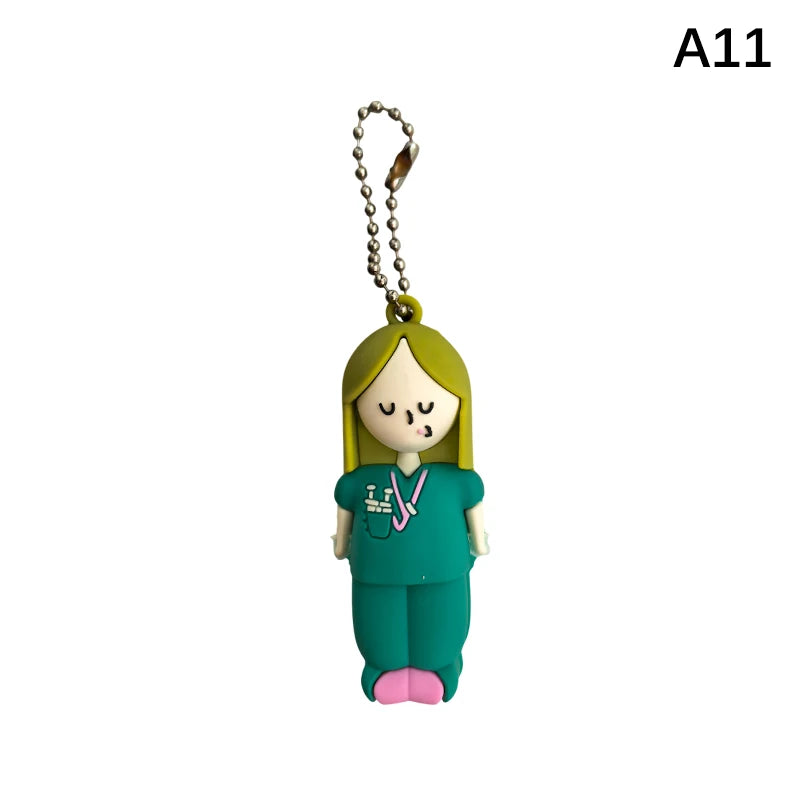1PCS PVC Ampoule Bottle Opener Keychain Syringe-Shaped Cutter Nurse Doctor Aid Medication Vial Breaker Tool