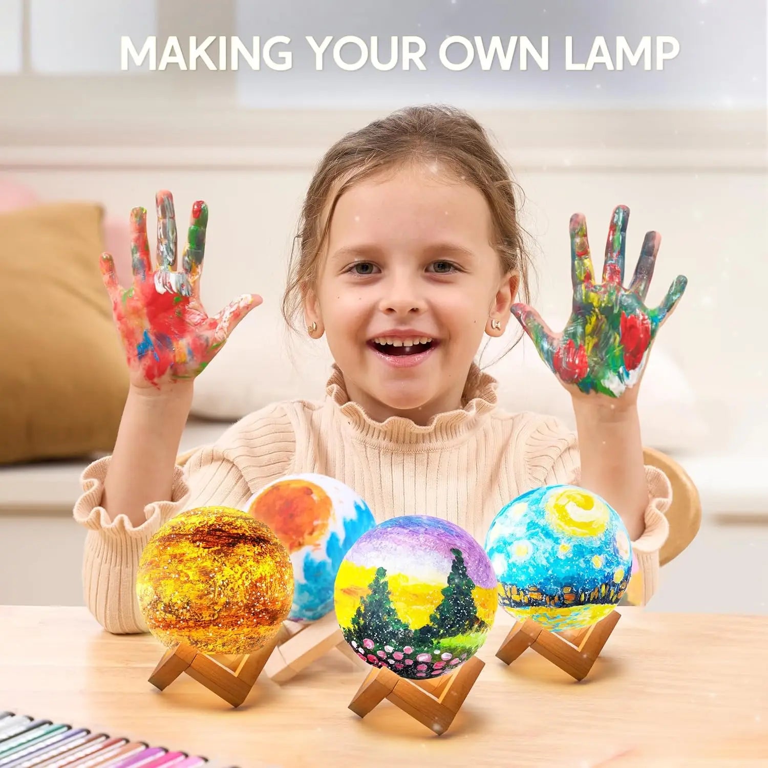 JOYFY DIY 3D Moon Night Light For Kids