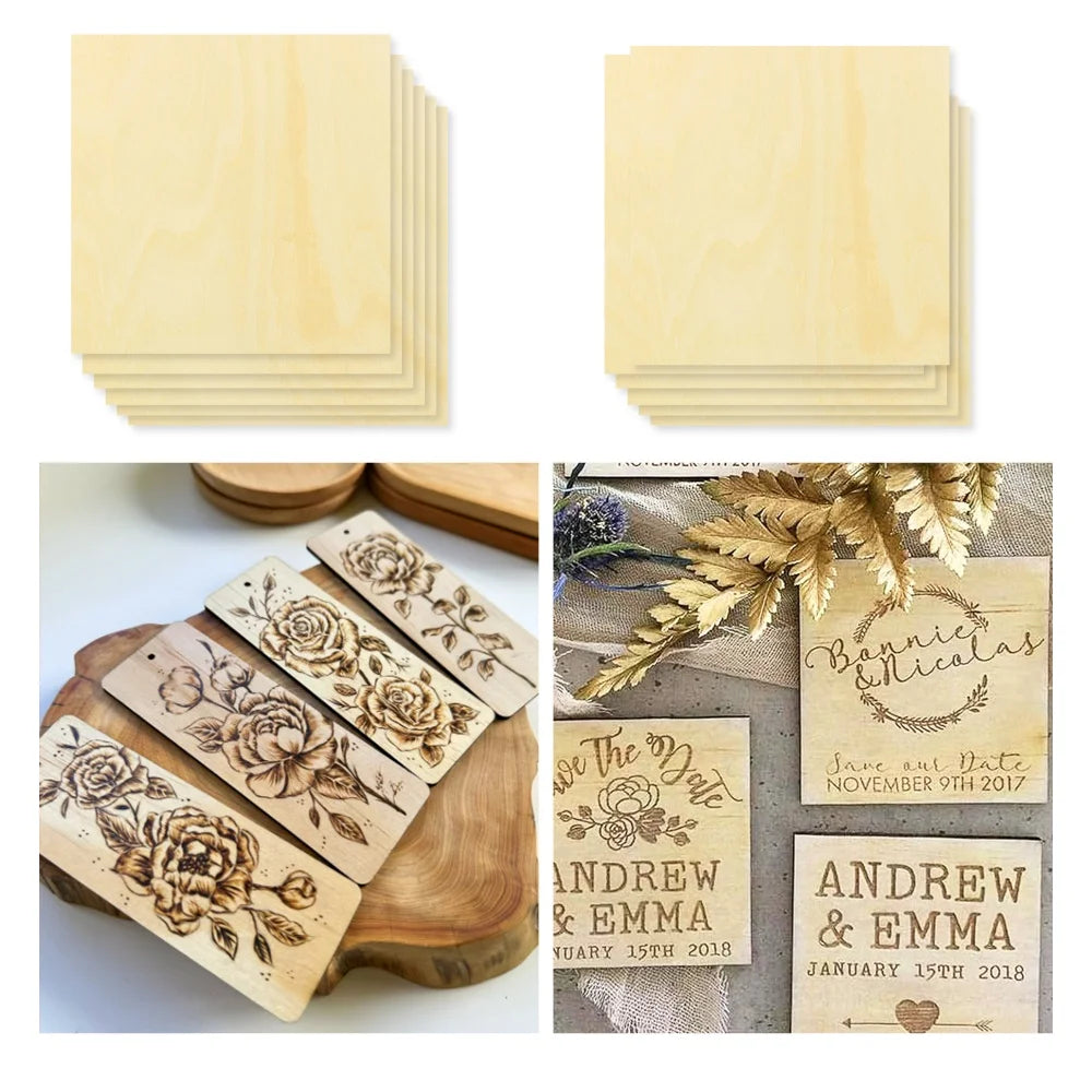 Basswood Sheets for Craft 3mm Thick Unfinished Wood