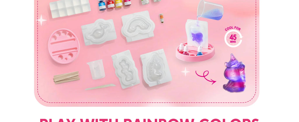 Unicorn Soap Making Kit Girl Crafts DIY Project for Kids Birthday Chirstmas Gift