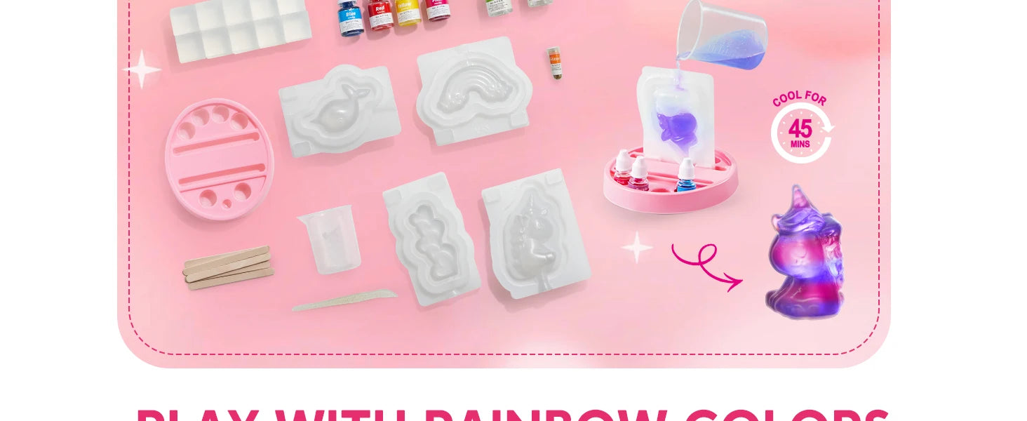 Unicorn Soap Making Kit Girl Crafts DIY Project for Kids Birthday Chirstmas Gift